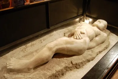 The carved stone figure known as the Cardiff Giant