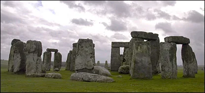 Standing stones at Stonehenge in southern England