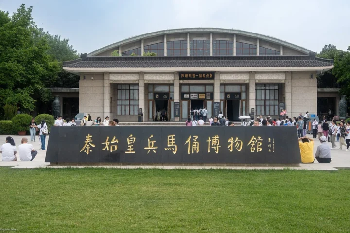 Terracotta Army sculptures at the burial complex of China’s first emperor