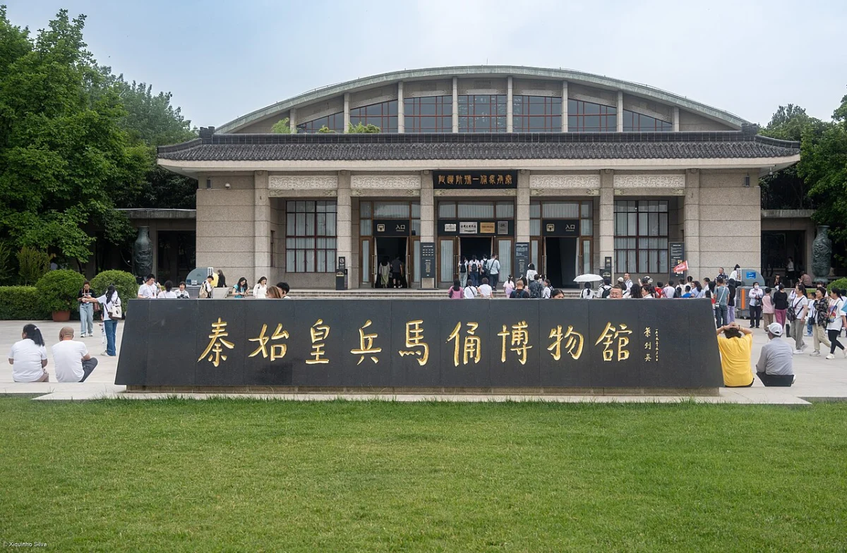 Terracotta Army sculptures at the burial complex of China’s first emperor