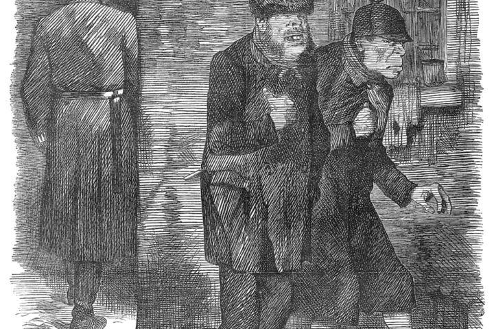 John Tenniel’s 1888 Punch cartoon about policing in Whitechapel